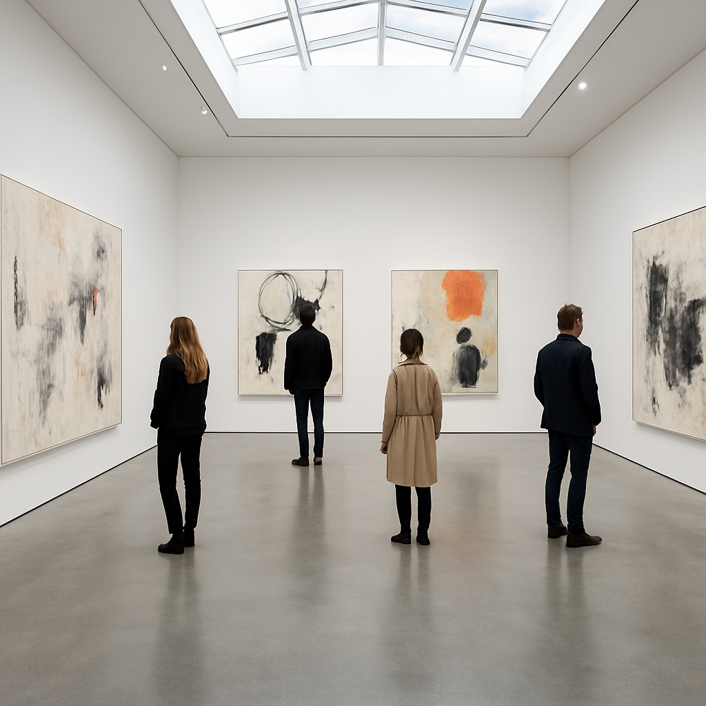 Contemporary art gallery interior in Yorkville